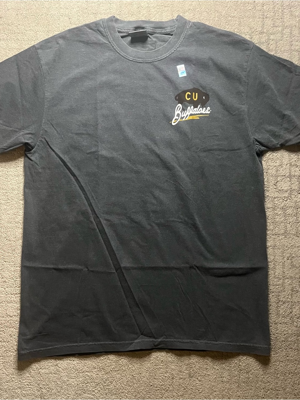Black CU Buffaloes Logo Short Sleeve Tee
